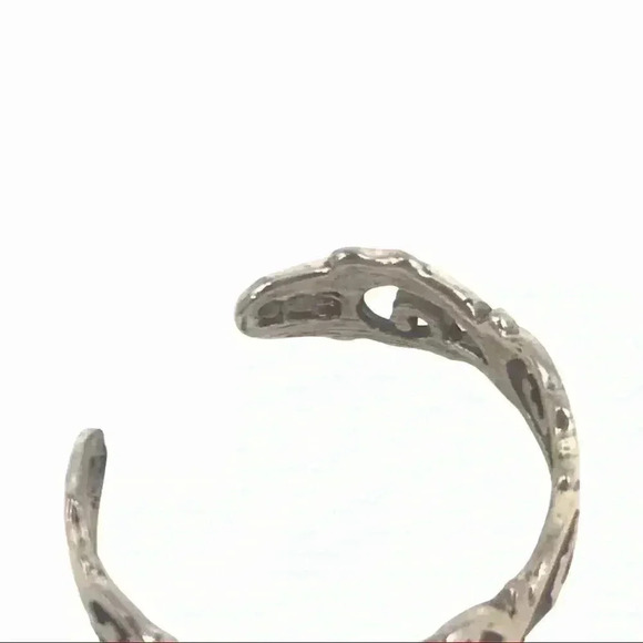 925 TOE RING XS STAMPED STERLING SILVER WAVES IN THE WIND ADJUSTABLE - Picture 10 of 13